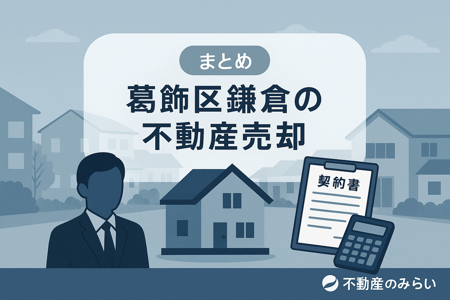 鎌倉の街並みと光が差す道。安心と地域密着の不動産売却を象徴する構図。