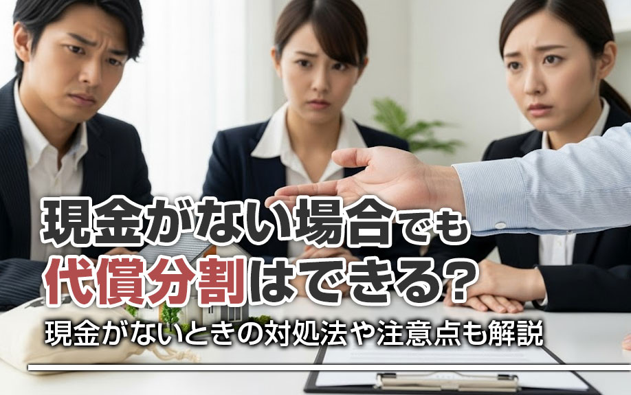 現金がない場合でも代償分割はできる？現金がないときの対処法や注意点も解説の画像