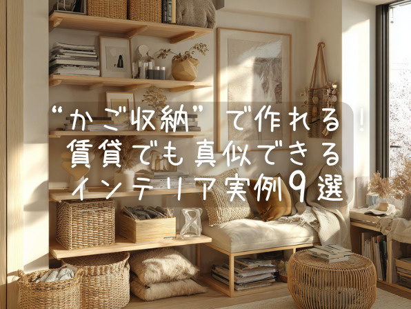 おしゃれな部屋は“かご収納”で作れる！賃貸でも真似できるインテリア9選の画像