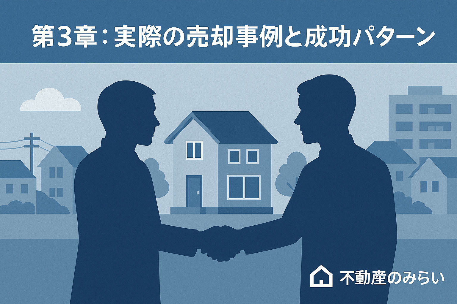 小菅の売却成功事例を象徴する握手シーンの画像