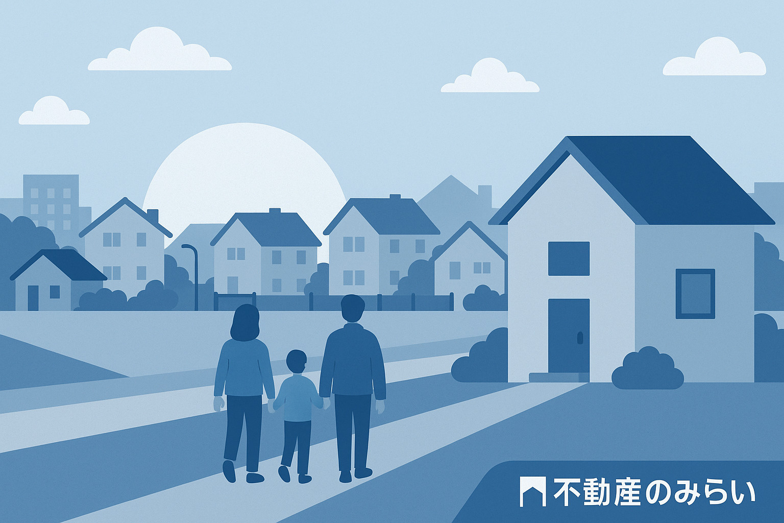 「竹の塚・西竹の塚での安心の不動産売却を締めくくる希望的な住宅街のアイキャッチ画像」