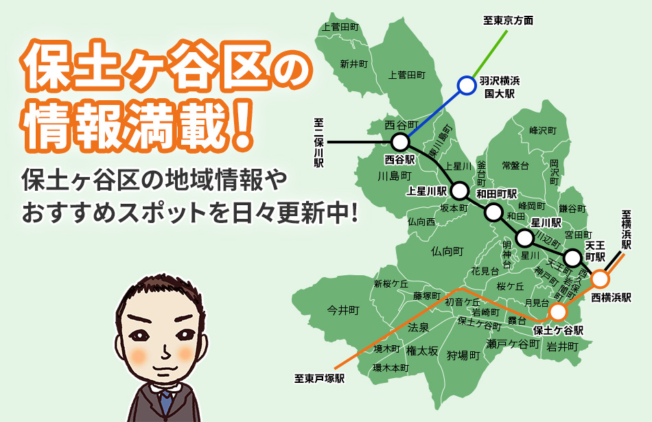 保土ヶ谷区のタウンガイドの画像