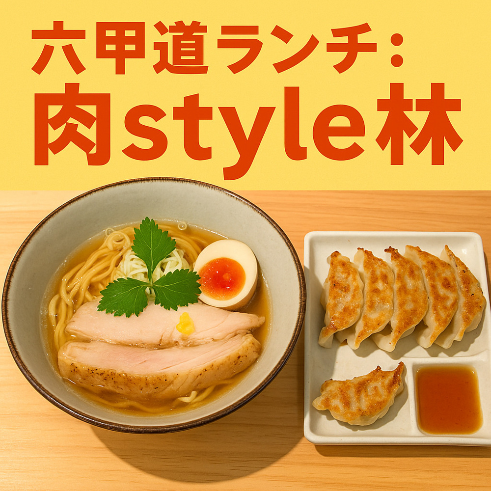 【肉style林（六甲道）】 透明感のある旨味スープ × しっとり鶏チャーシュー。 「上品系ラーメン」の新・名店に行ってきました！の画像