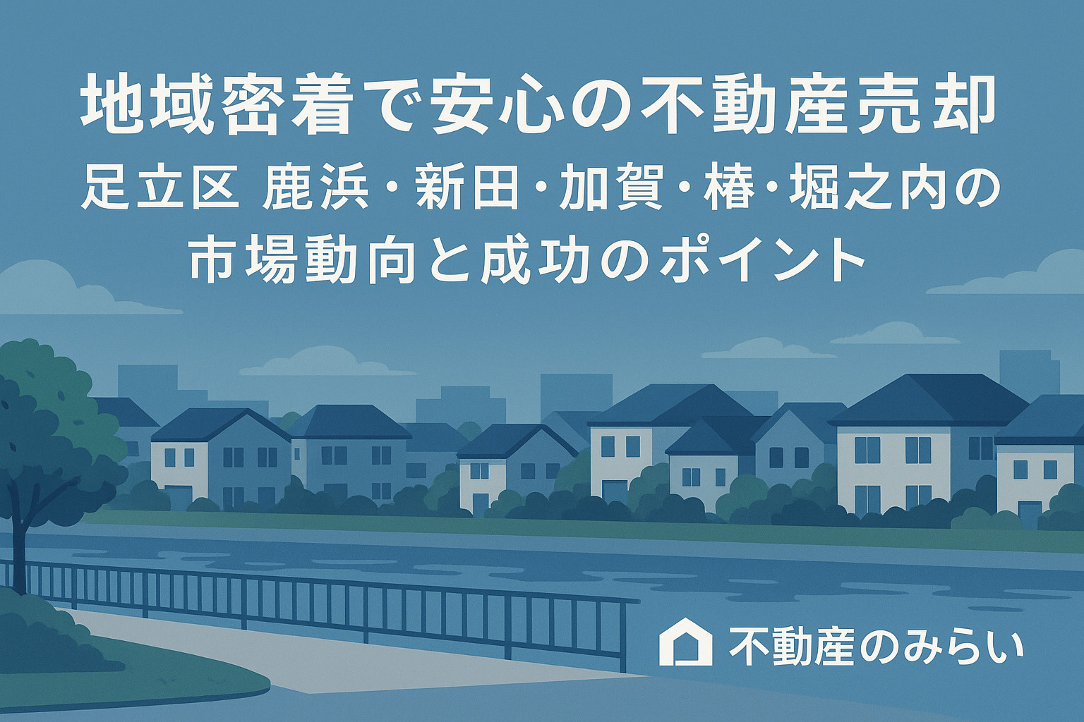地域密着で安心の不動産売却｜足立区 鹿浜・新田・加賀・椿・堀之内の市場動向と成功ポイントの画像
