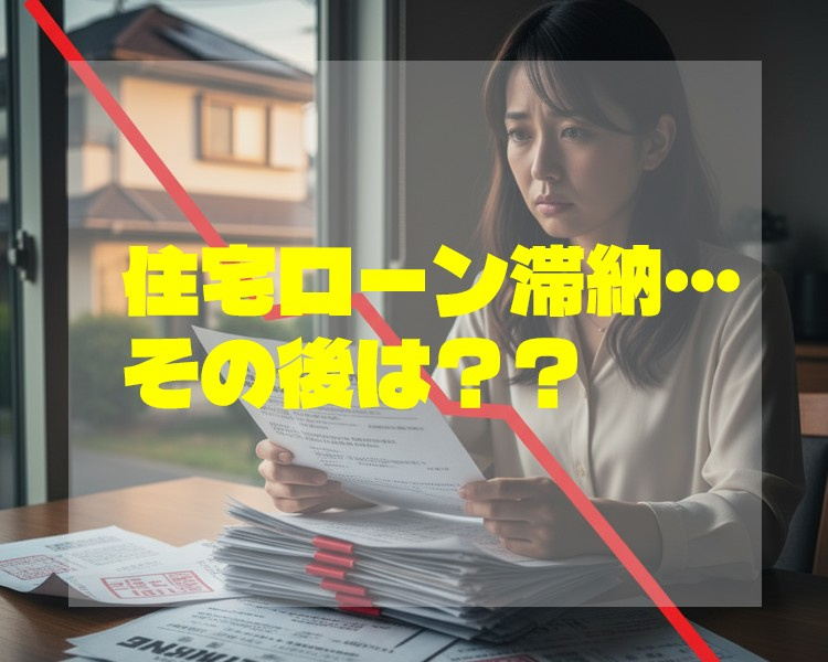 住宅ローンの返済を滞納してしまった場合、その後どうなる？？の画像