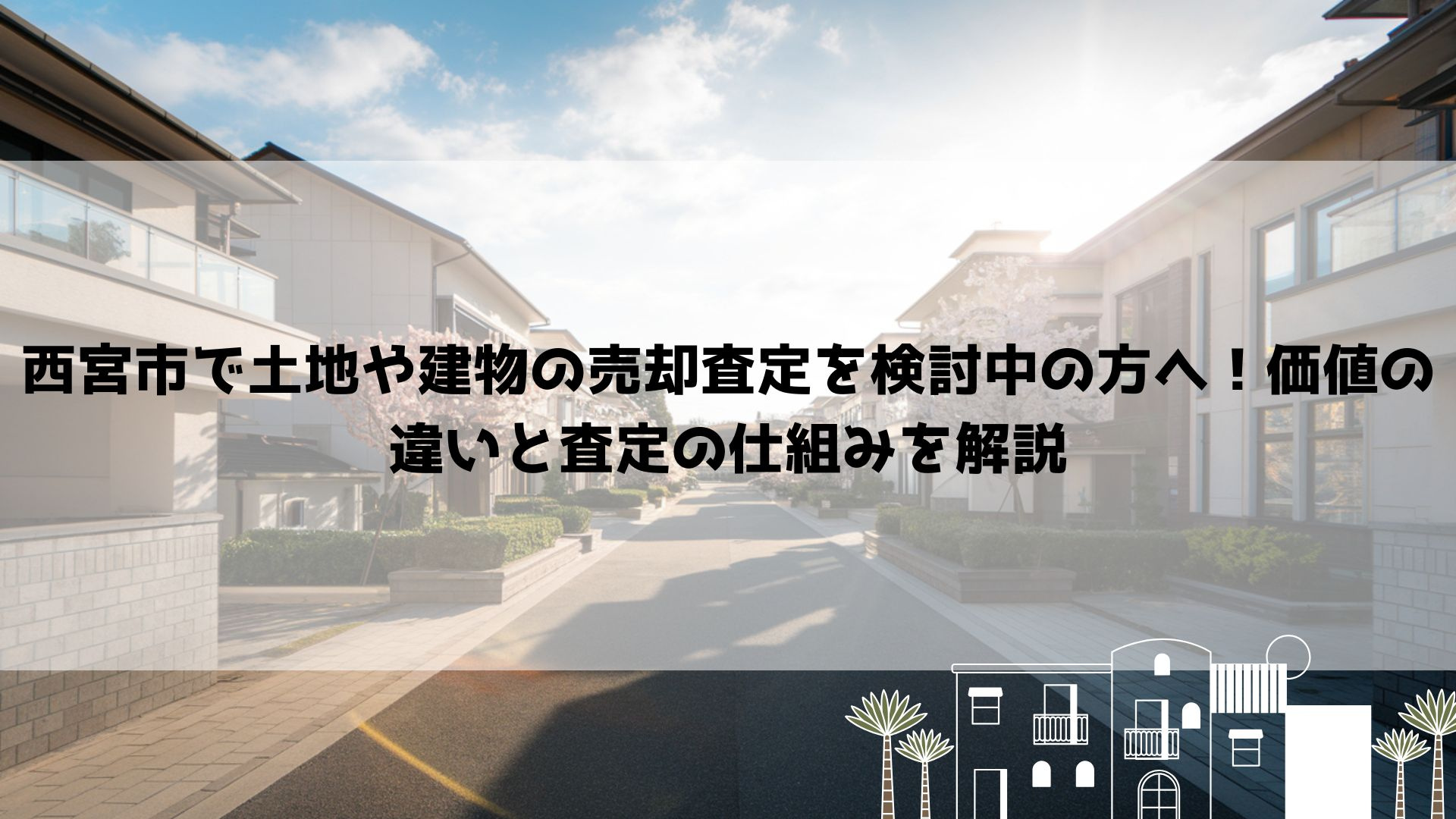西宮市で土地や建物の売却査定を検討中の方へ！価値の違いと査定の仕組みを解説の画像