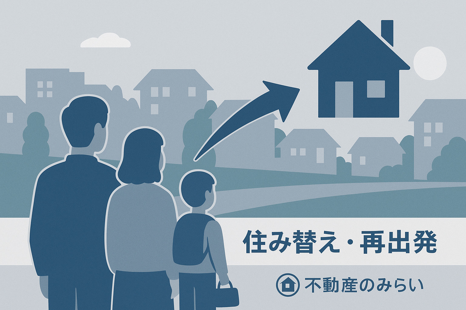 相続・空き家・共有名義の整理を示す登記簿と家のアイコン画像