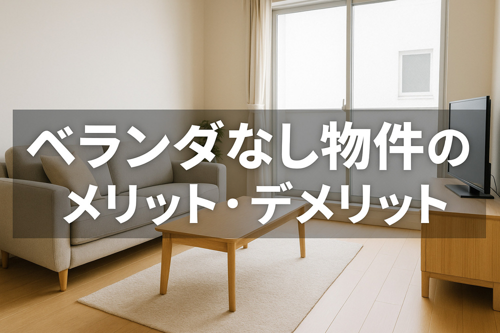 【宝塚賃貸】ベランダなし物件のメリット・デメリットの画像