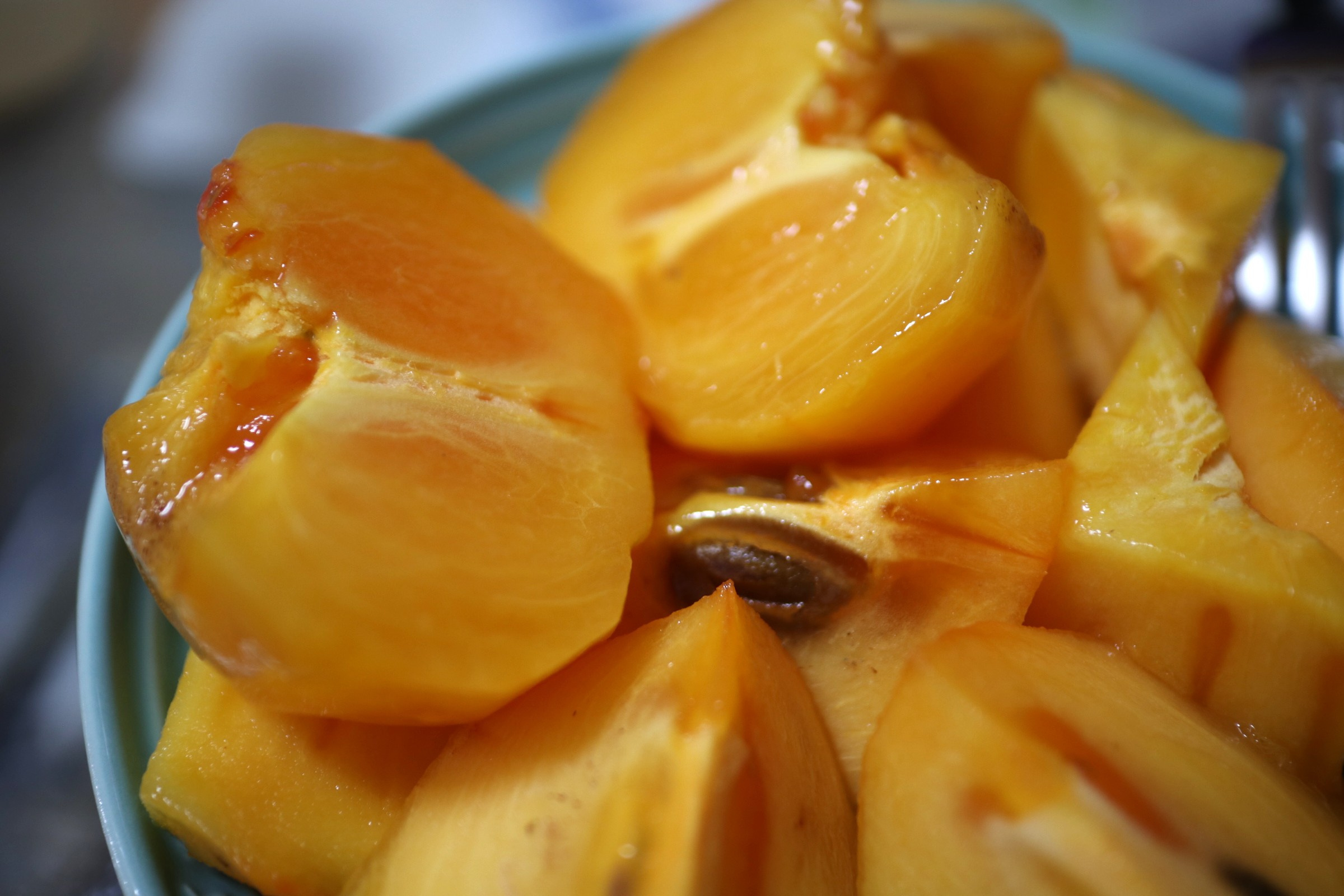 福島県の柿をいただきました！岐阜の柿との比較の画像