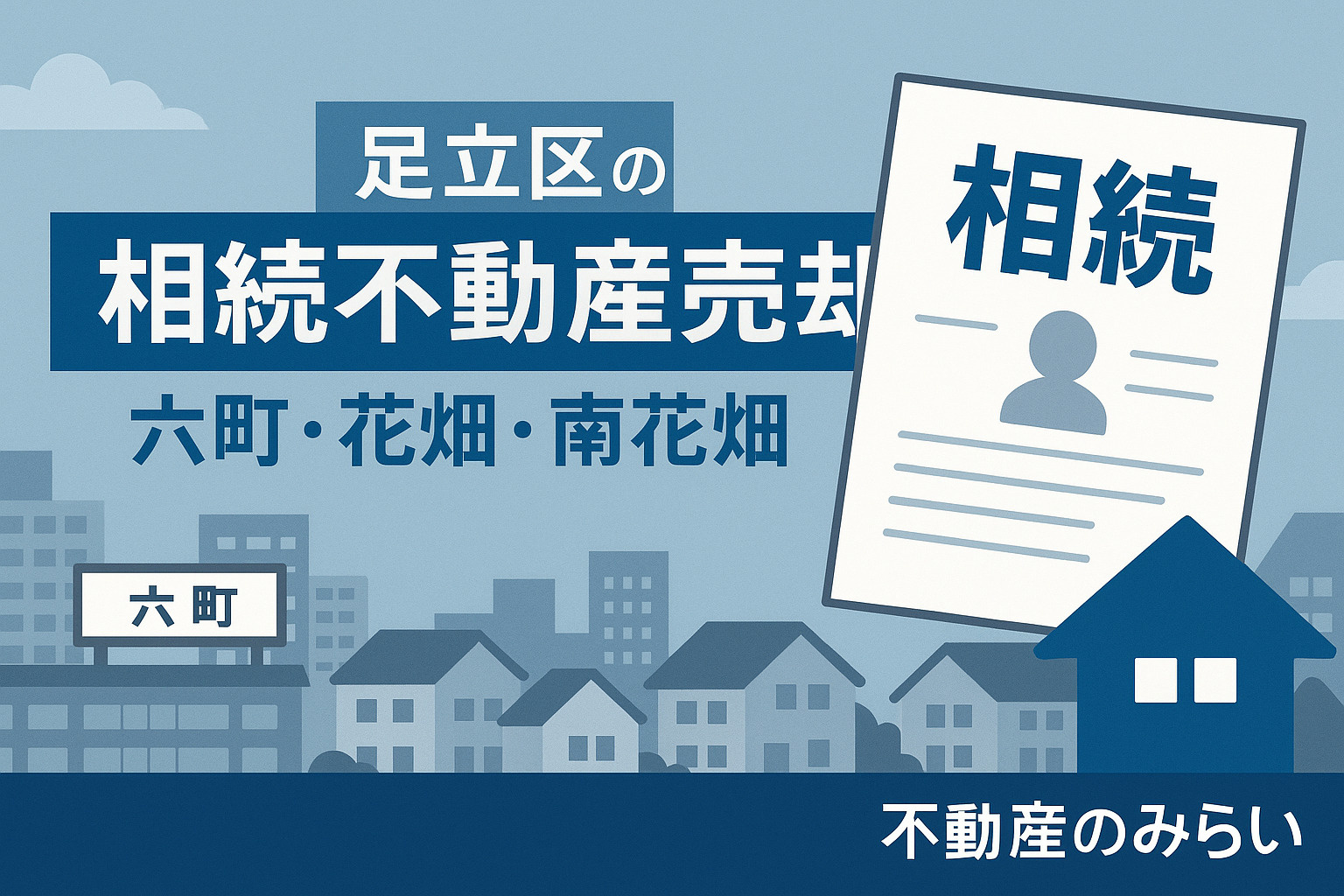 足立区の相続不動産売却──六町・花畑・南花畑で古い実家や空き家を安全に売るための完全ガイドの画像