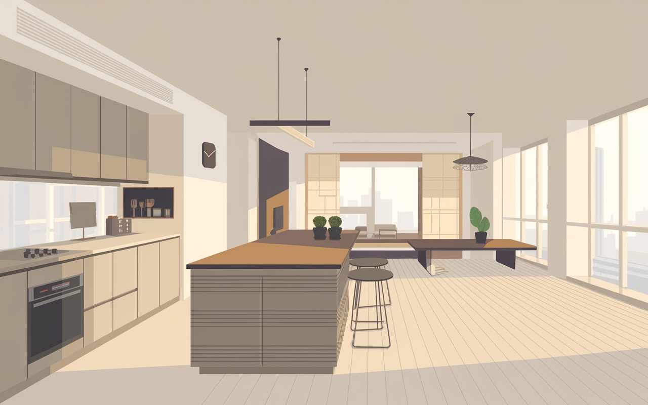 対面キッチンと壁付けキッチンどちらが賃貸向き？家賃やレイアウトの差も解説！の画像