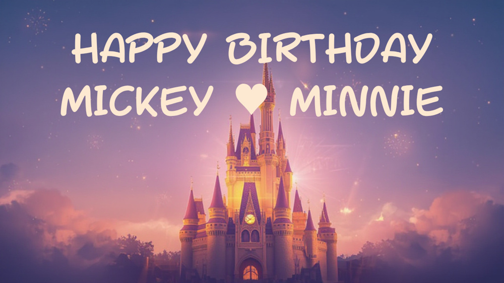 今日はミッキー&ミニーの誕生日！の画像