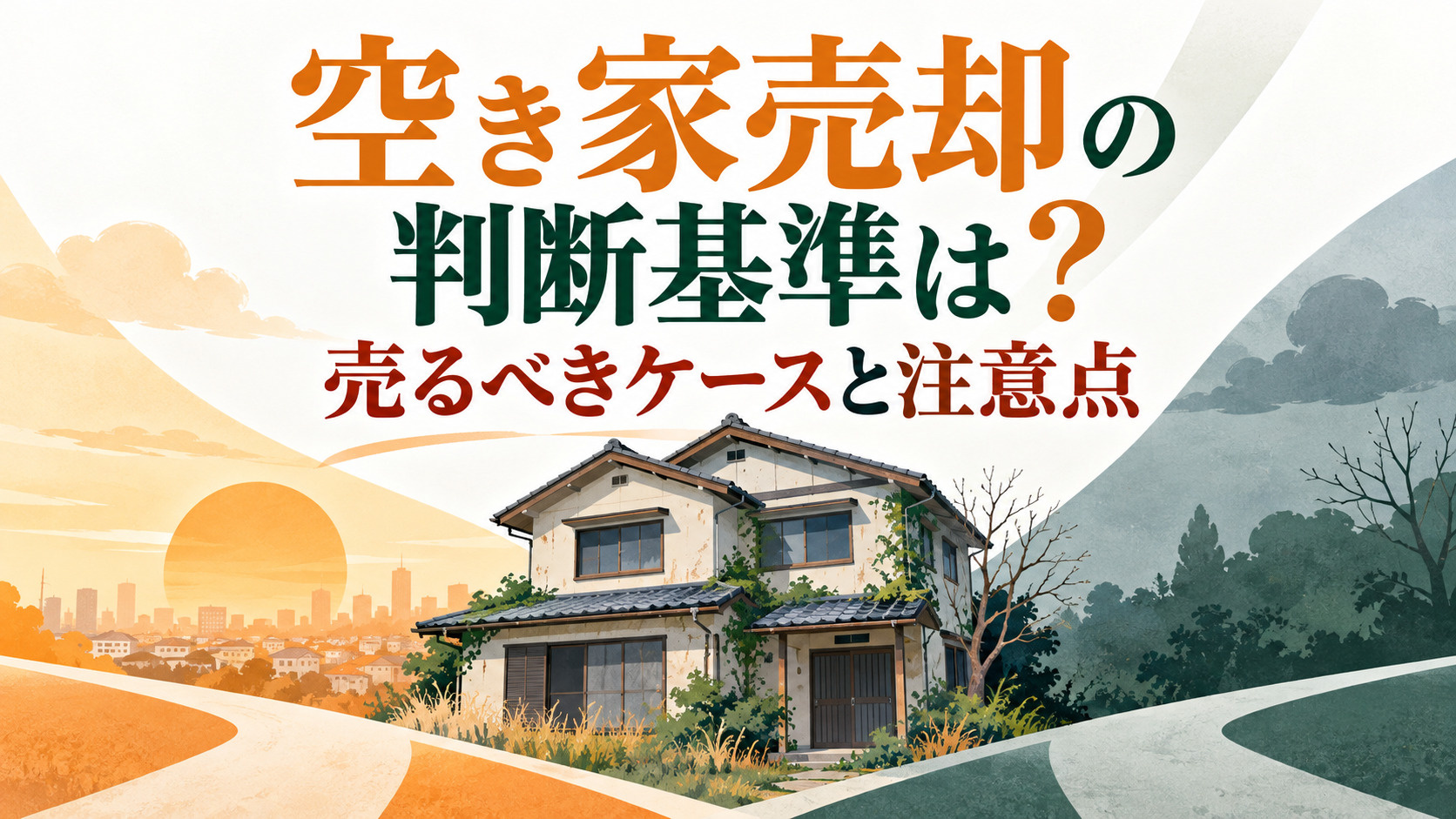 空き家売却の判断基準は？売るべきケースと注意点を解説の画像