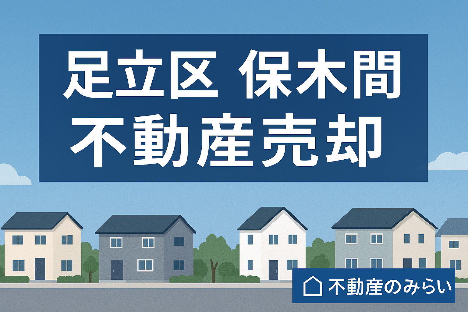 足立区「保木間」で不動産売却を成功させるための完全ガイド ──東保木間・西保木間を含む“広域保木間エリア”の市場性と売却ポイントの画像