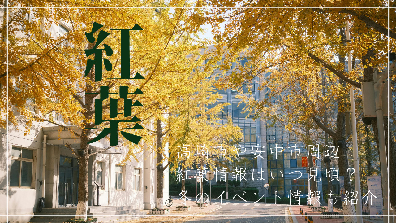 高崎市や安中市周辺の紅葉情報はいつ見頃？冬のイベント情報も紹介の画像