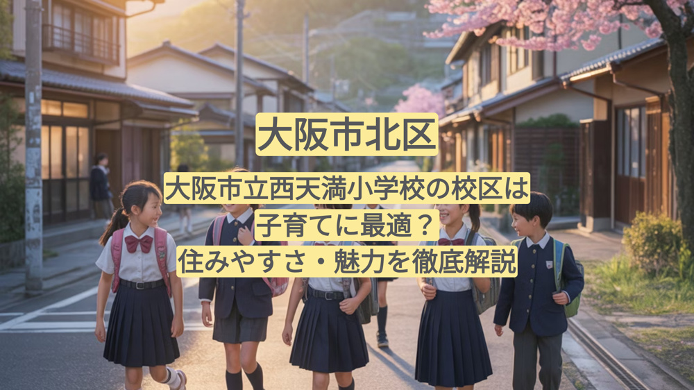 大阪市立西天満小学校の校区は子育てに最適？住みやすさ・魅力を徹底解説の画像