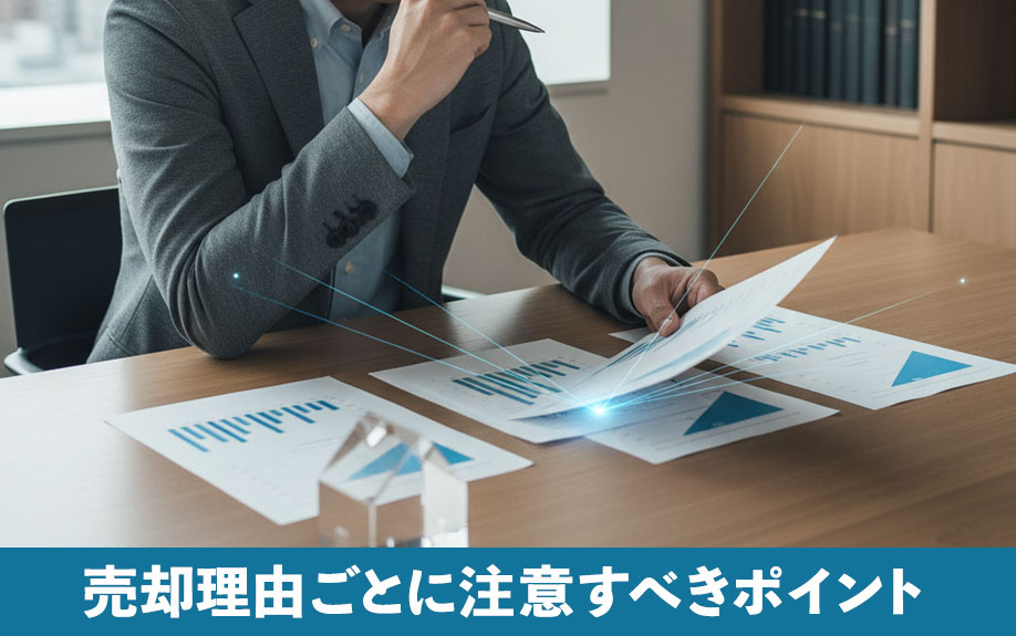 売却理由ごとに注意すべきポイント