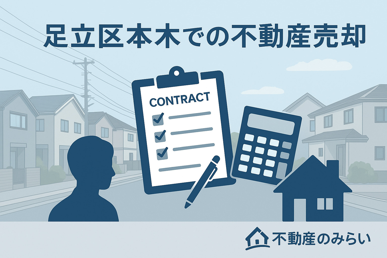 本木の査定ポイント（道路幅・接道・築古評価）を示す画像