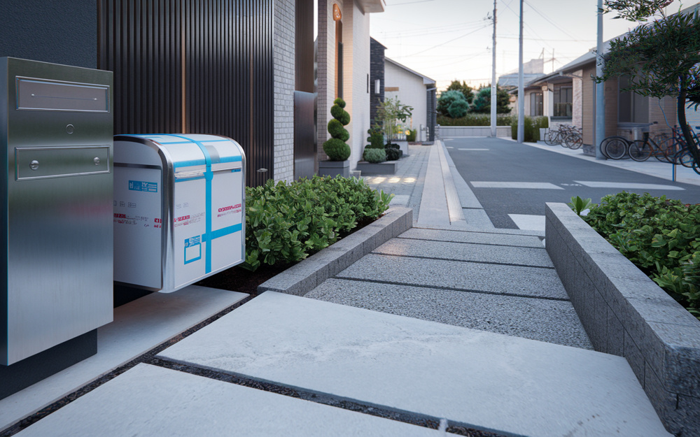 外構に合う宅配ボックスの大きさは？荷物や置き配も安心な選び方をご紹介の画像