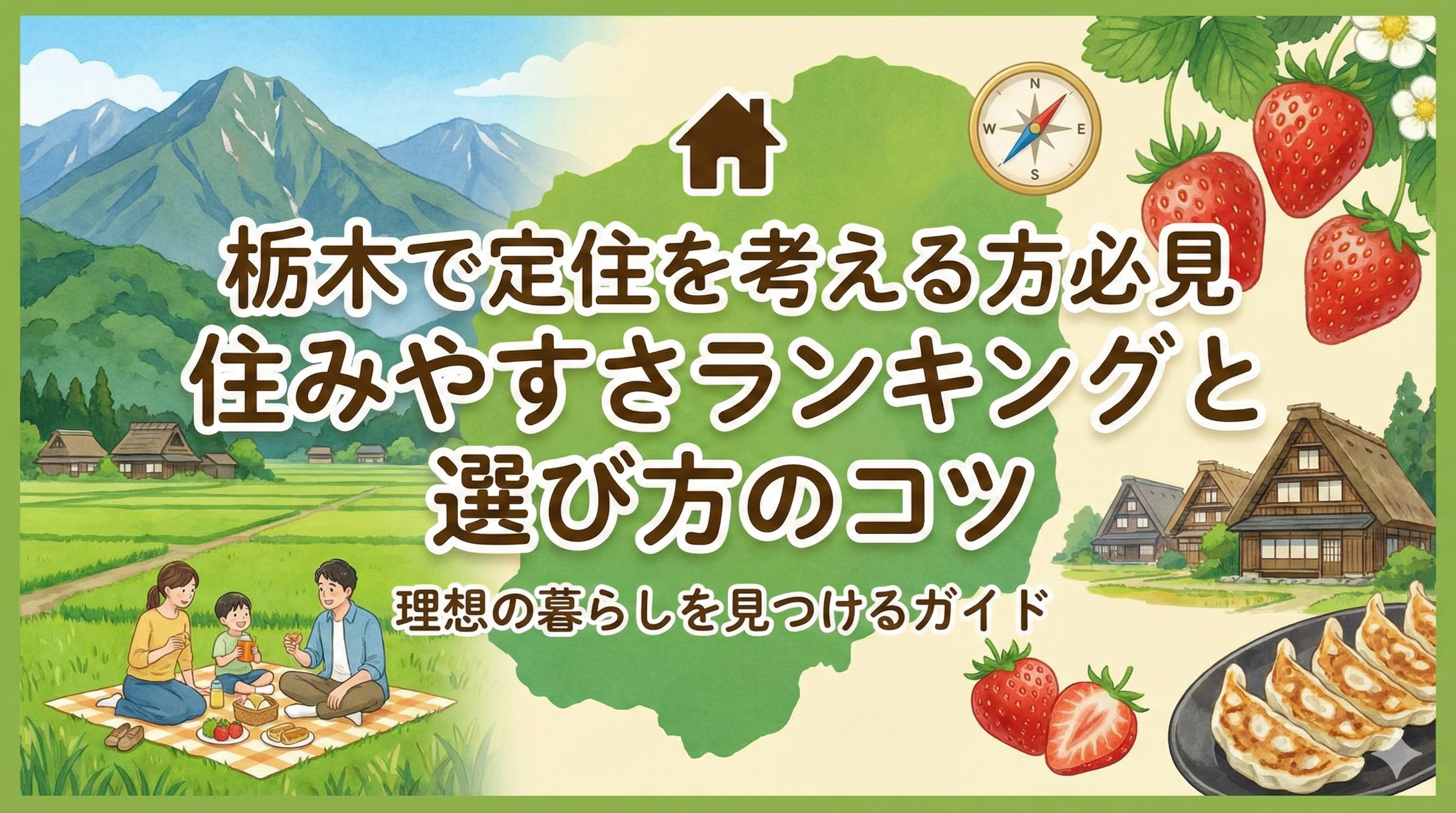 栃木で定住を考える方必見住みやすさランキングと選び方のコツの画像