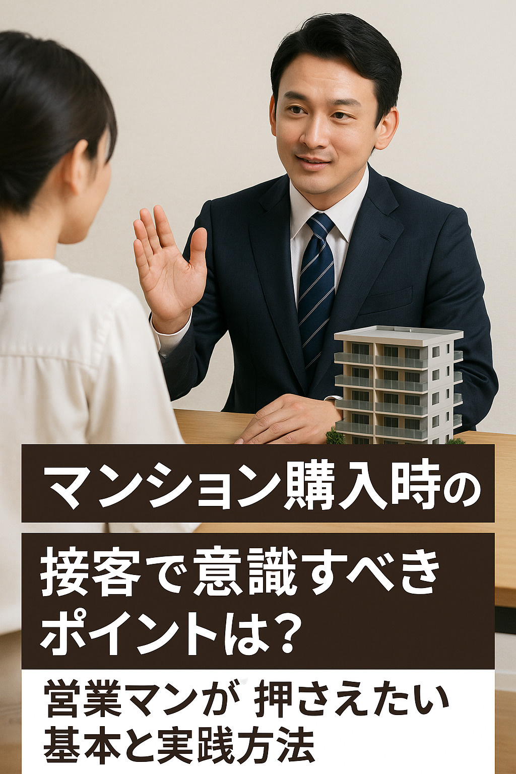 マンション購入時の接客で意識すべきポイントは？営業マンが押さえたい基本と実践方法の画像