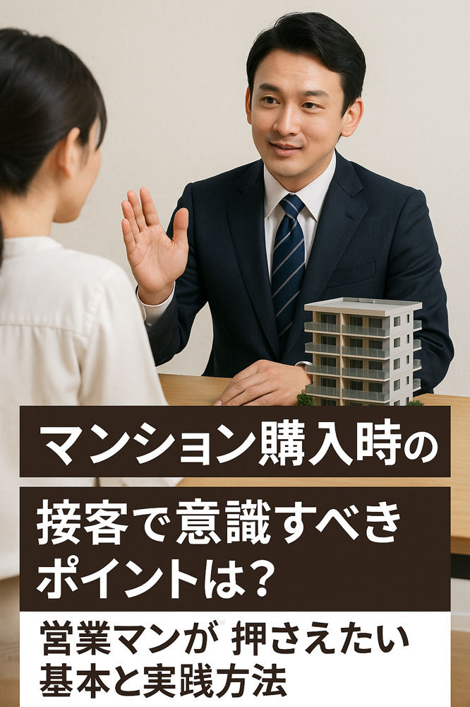 マンション購入時の接客で意識すべきポイントは？営業マンが押さえたい基本と実践方法の画像