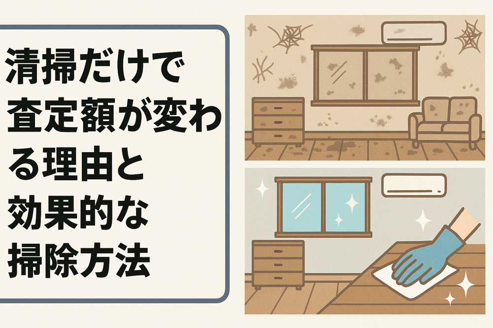 清掃だけで査定額が変わる理由と効果的な掃除方法の画像
