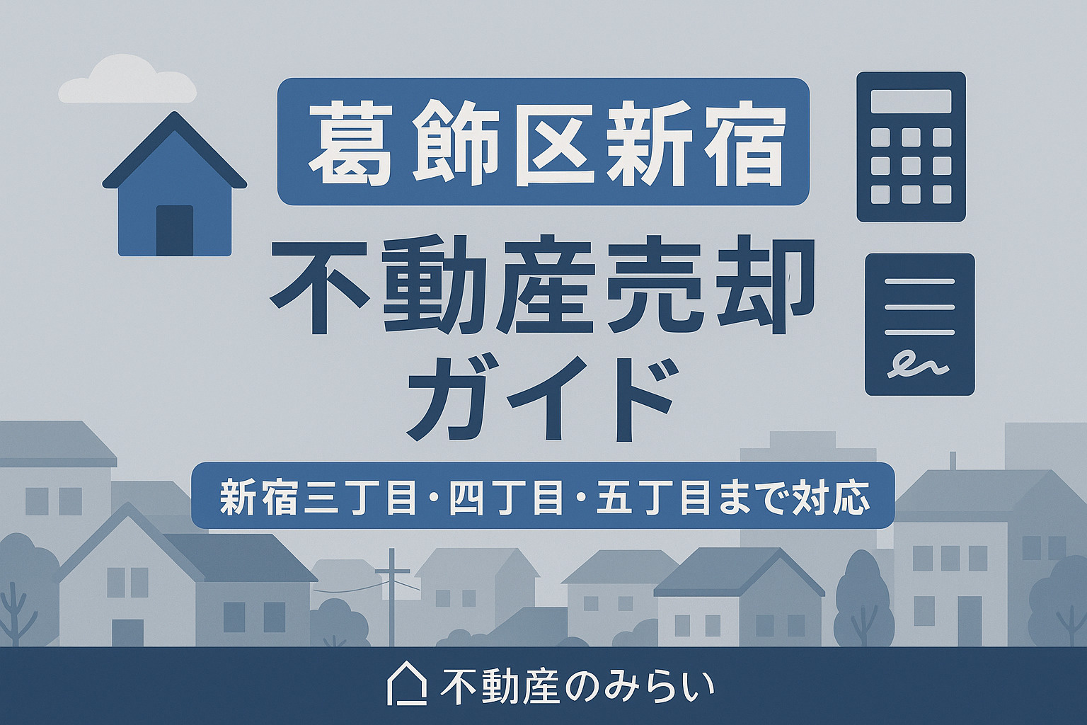 葛飾区新宿の不動産売却ガイドのタイトル画像｜不動産のみらい
