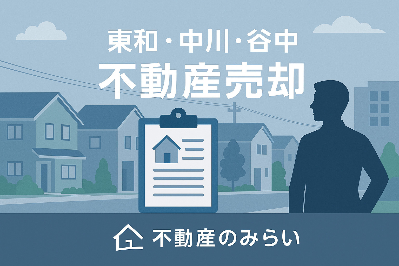 足立区東和・中川・谷中の不動産売却まとめを示す総括イメージ画像