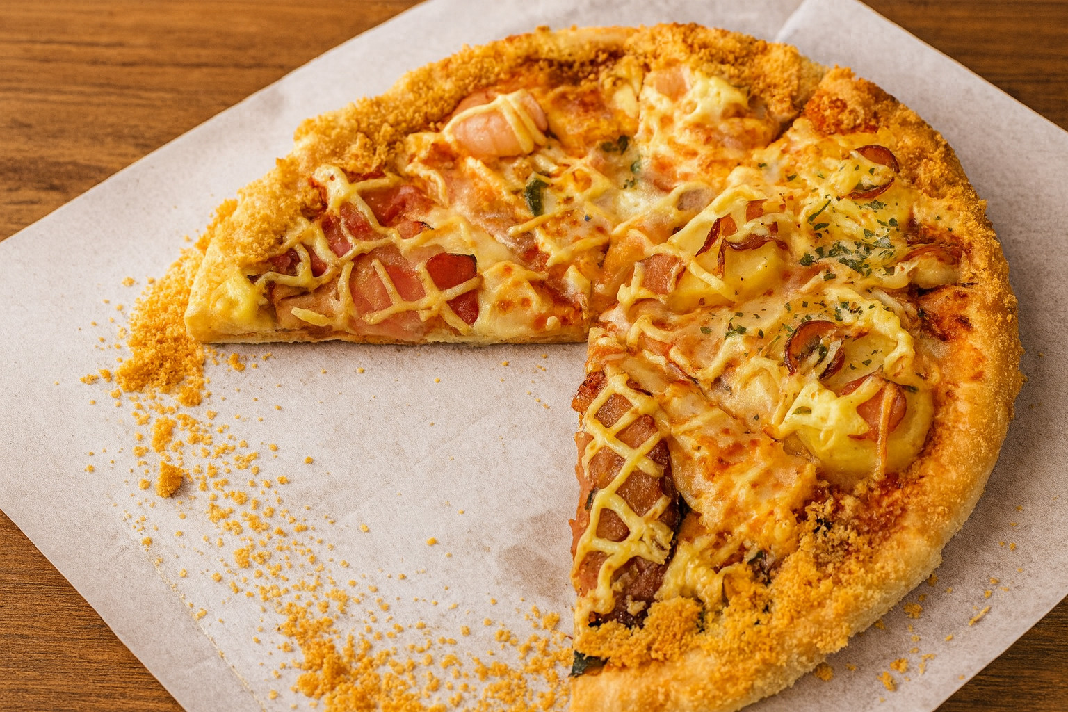 つい手が伸びる…久しぶりのドミノピザが最高すぎた！の画像