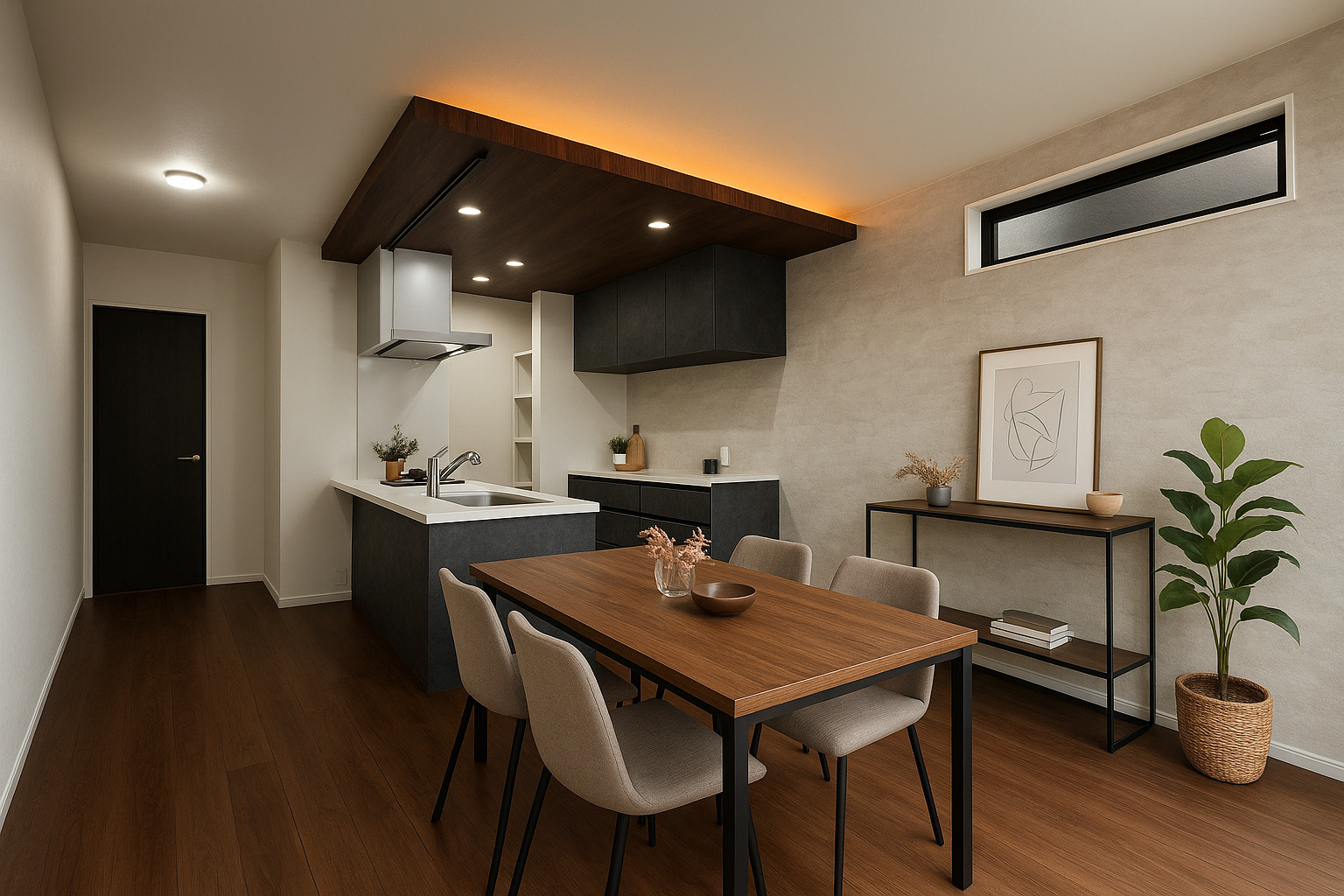 #76 陰影と直線美が際立つ、スタイリッシュモダンな邸宅の画像