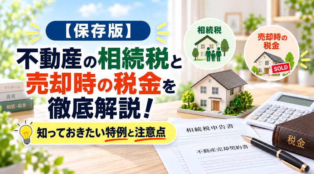 【保存版】不動産の相続税と売却時の税金を徹底解説！知っておきたい特例と注意点の画像