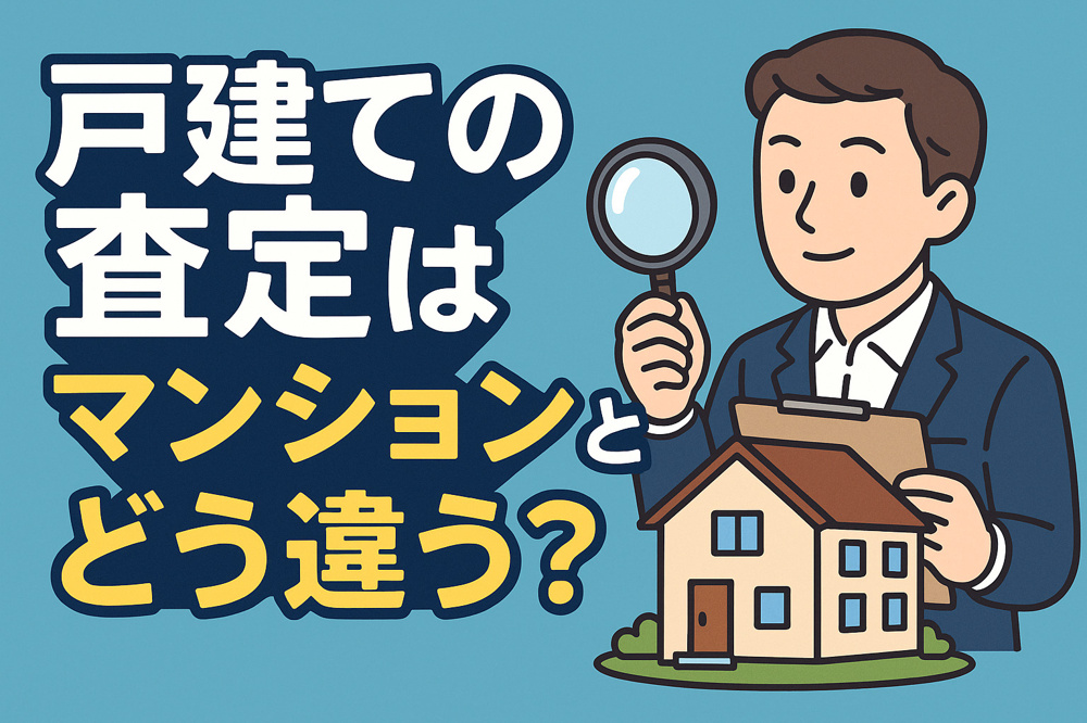 戸建ての無料査定はマンションとどう違う？の画像