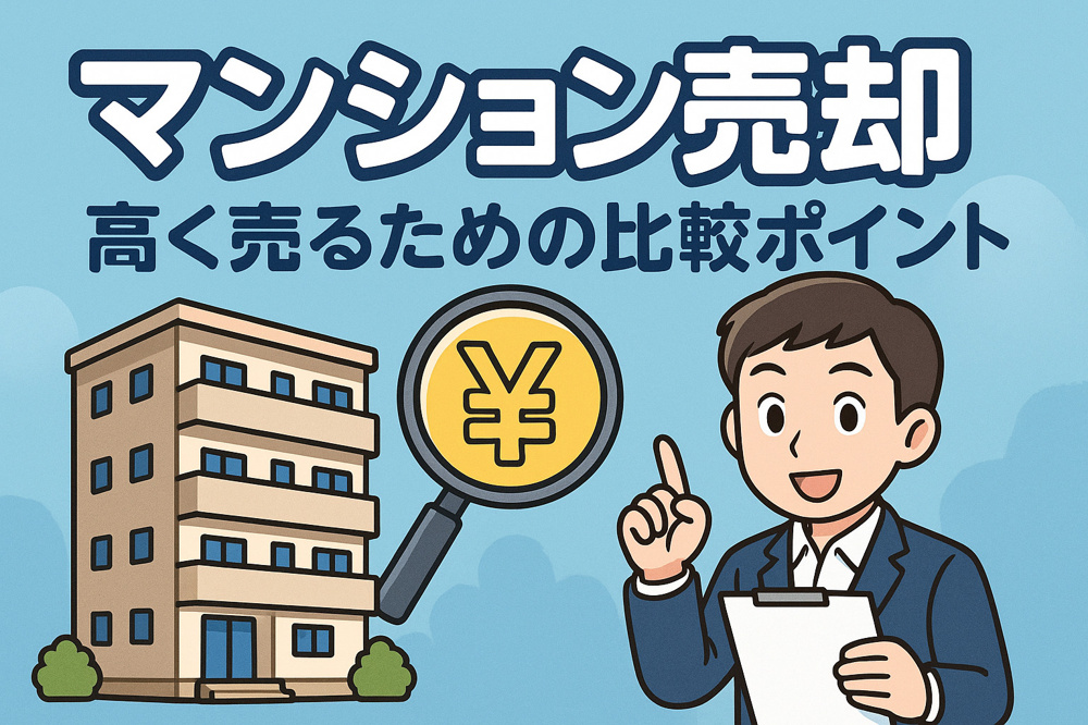 マンション売却の無料査定｜相場より高く売るための比較ポイントの画像