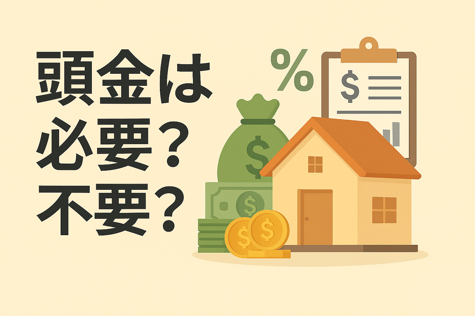 頭金は必要？不要？ー住宅購入の最新事情ーの画像