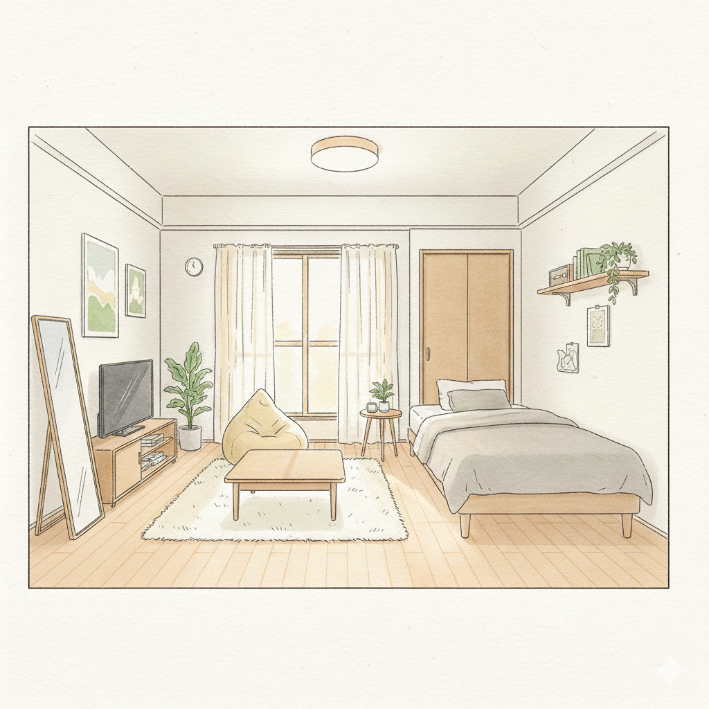 【富永が解説！】賃貸で定番の「6畳」の広さはどれくらい？一人暮らしの快適レイアウト術！の画像