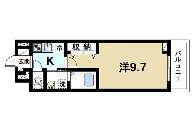 リエゾン学園前の間取り図2