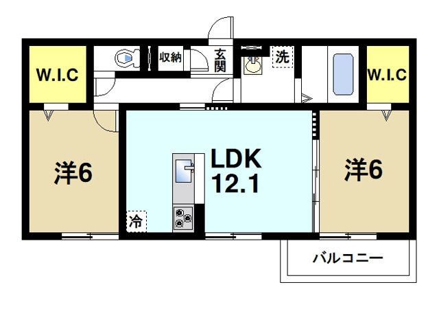 リジェールイーストの間取り図2