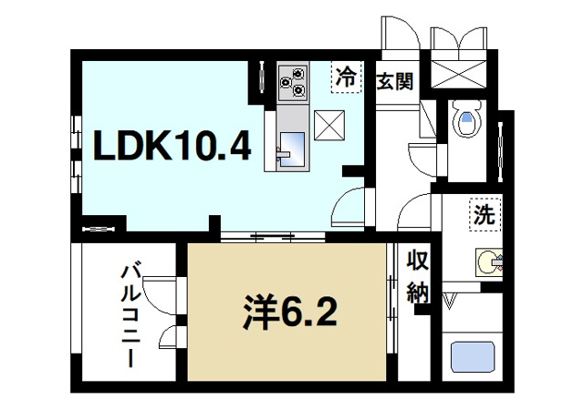 アプリコットⅣの間取り図1