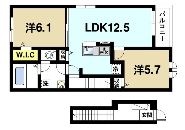 クラッシー　ハウスの間取り図2