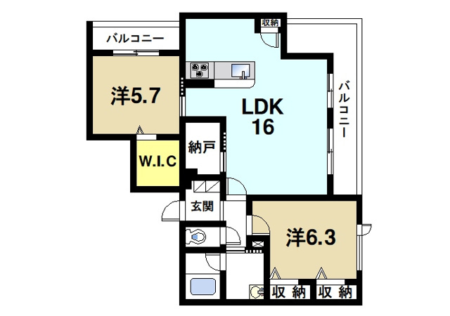 コティマヒルズ生駒の間取り図2