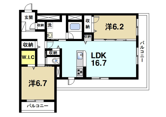 テラッセ奈良公園の間取り図4