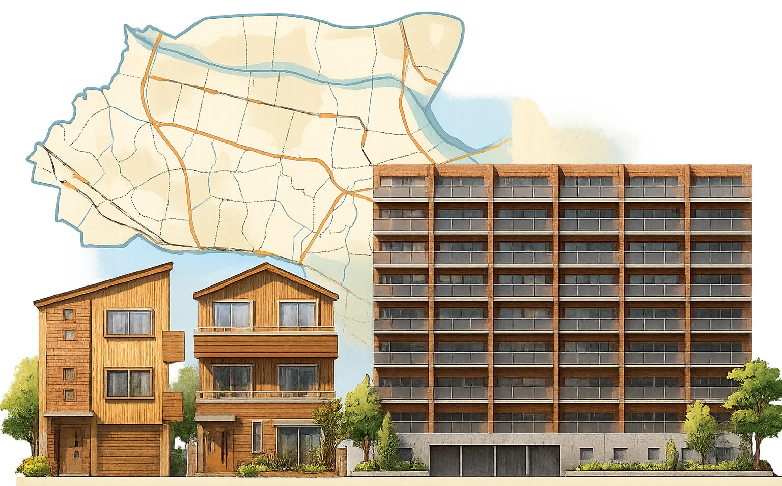 板橋区の一戸建て、マンション