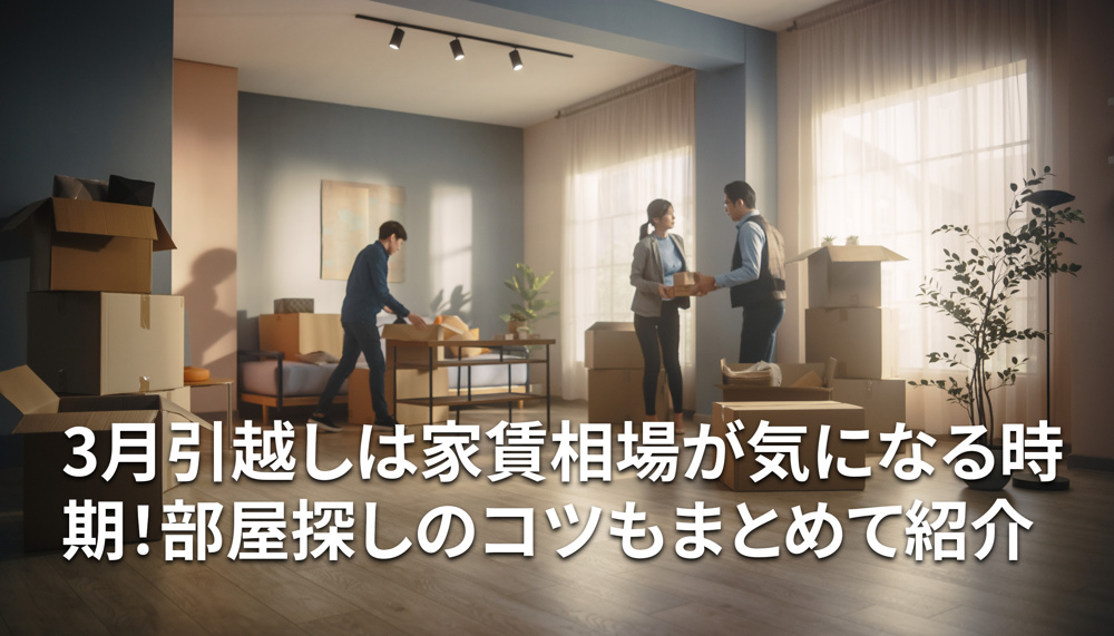 3月引越しは家賃相場が気になる時期！部屋探しのコツもまとめて紹介の画像