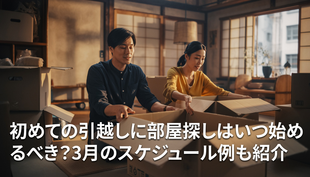 初めての引越しに部屋探しはいつ始めるべき？3月のスケジュール例も紹介の画像