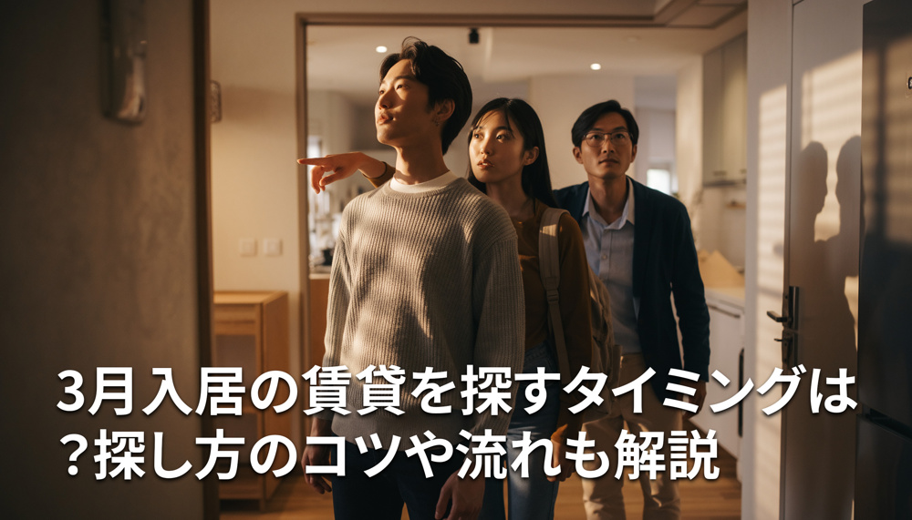 3月入居の賃貸を探すタイミングは？探し方のコツや流れも解説の画像