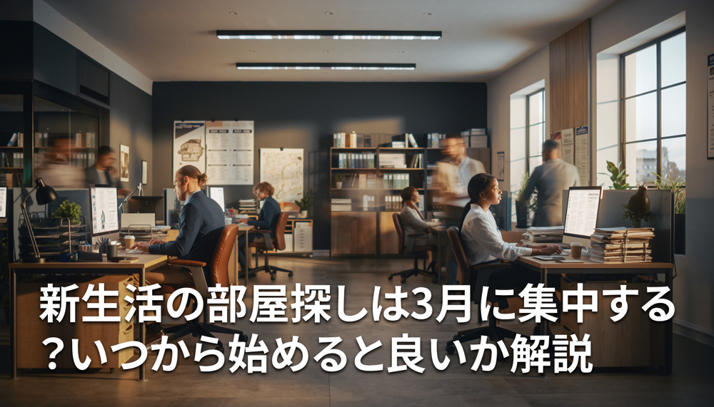 新生活の部屋探しは3月に集中する？いつから始めると良いか解説の画像