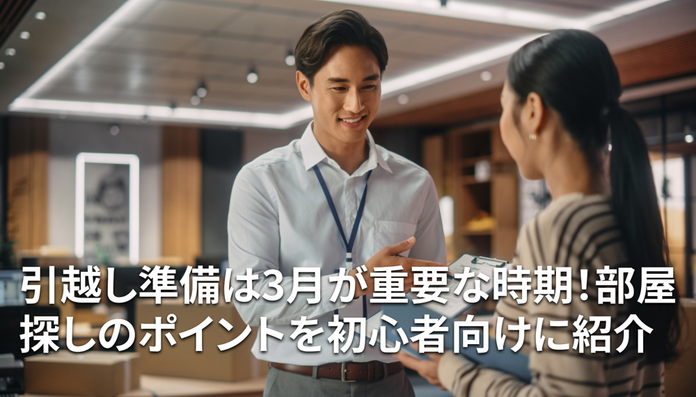 引っ越し準備は3月が重要な時期！部屋探しのポイントを初心者向けに紹介の画像