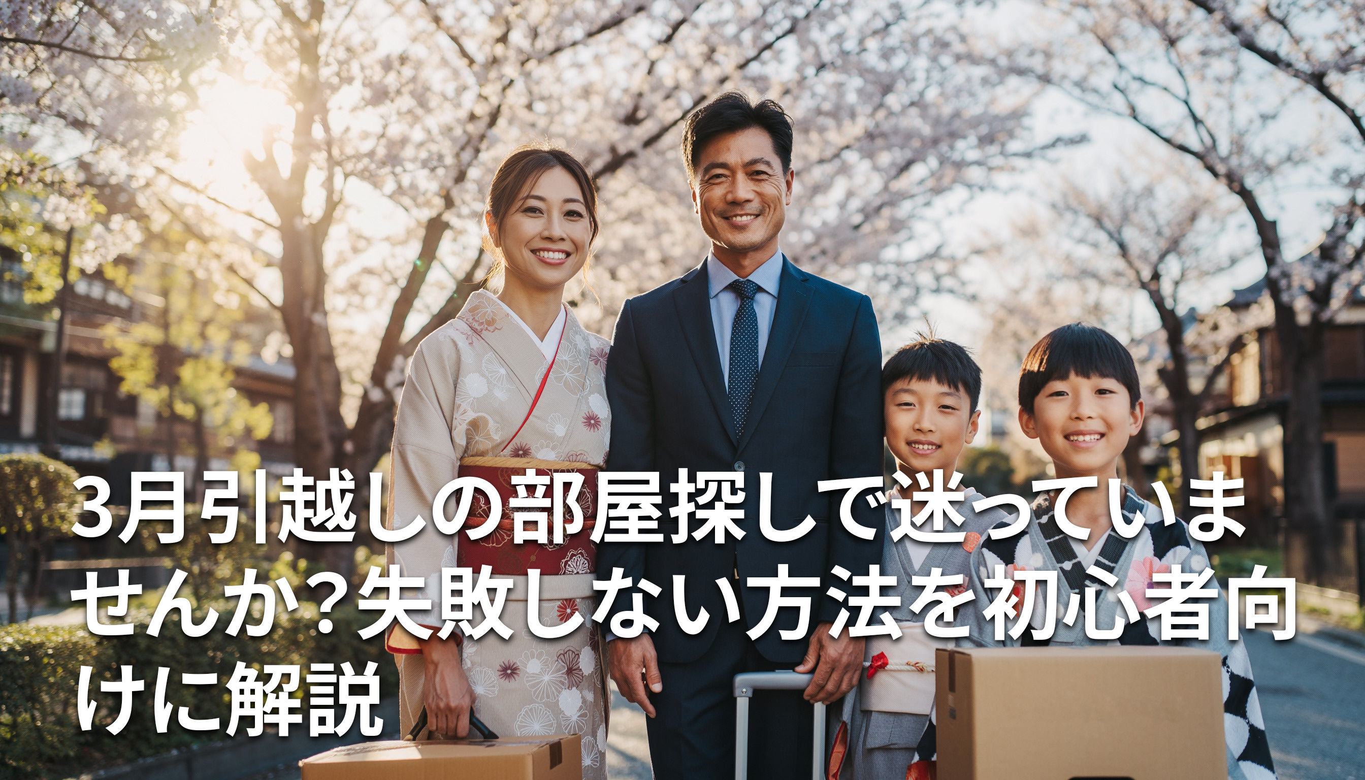 3月引越しの部屋探しで迷っていませんか？失敗しない方法を初心者向けに解説の画像