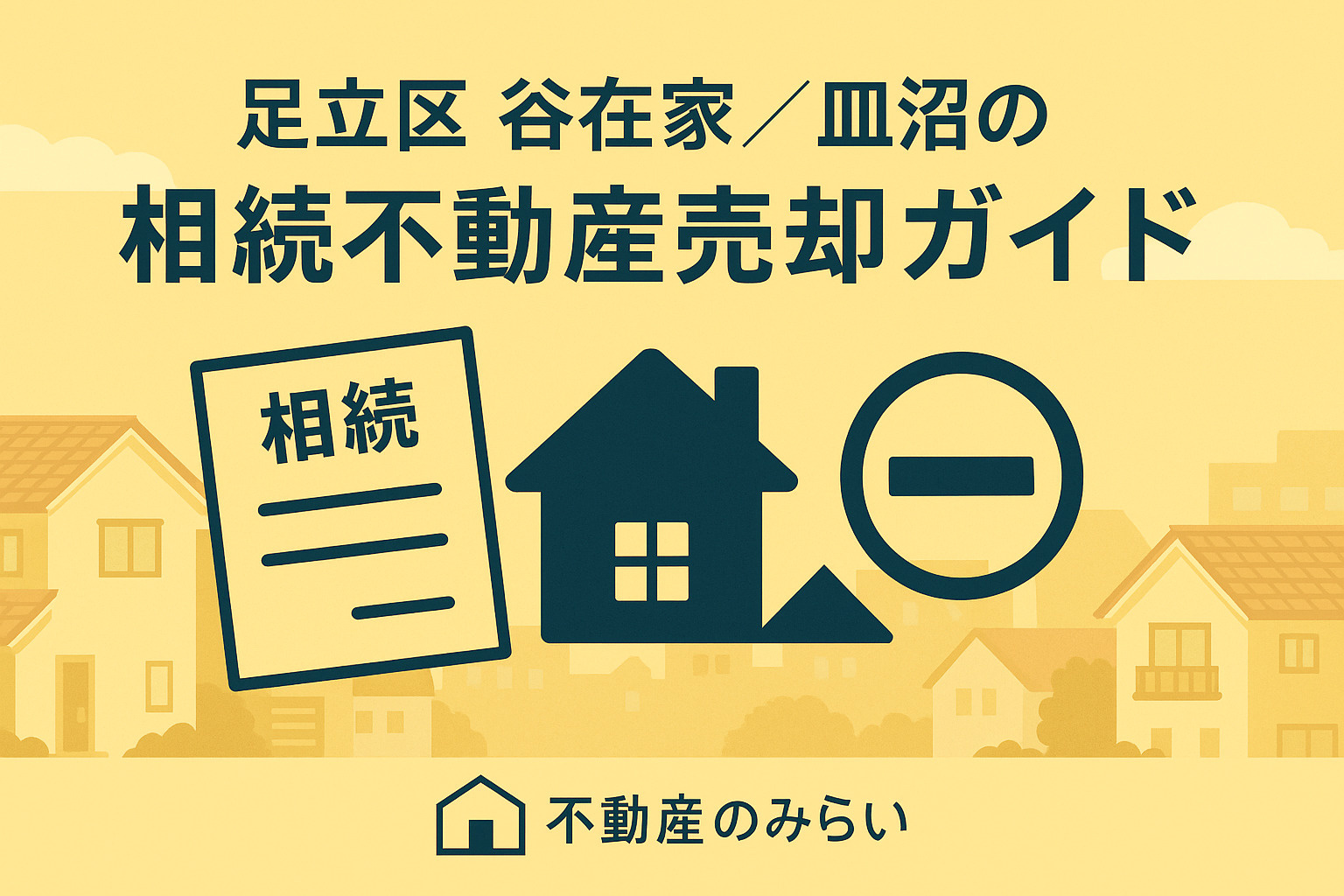 【足立区・谷在家／皿沼】相続した家を手間なく安心して整理する──相続不動産売却の実務ガイドの画像